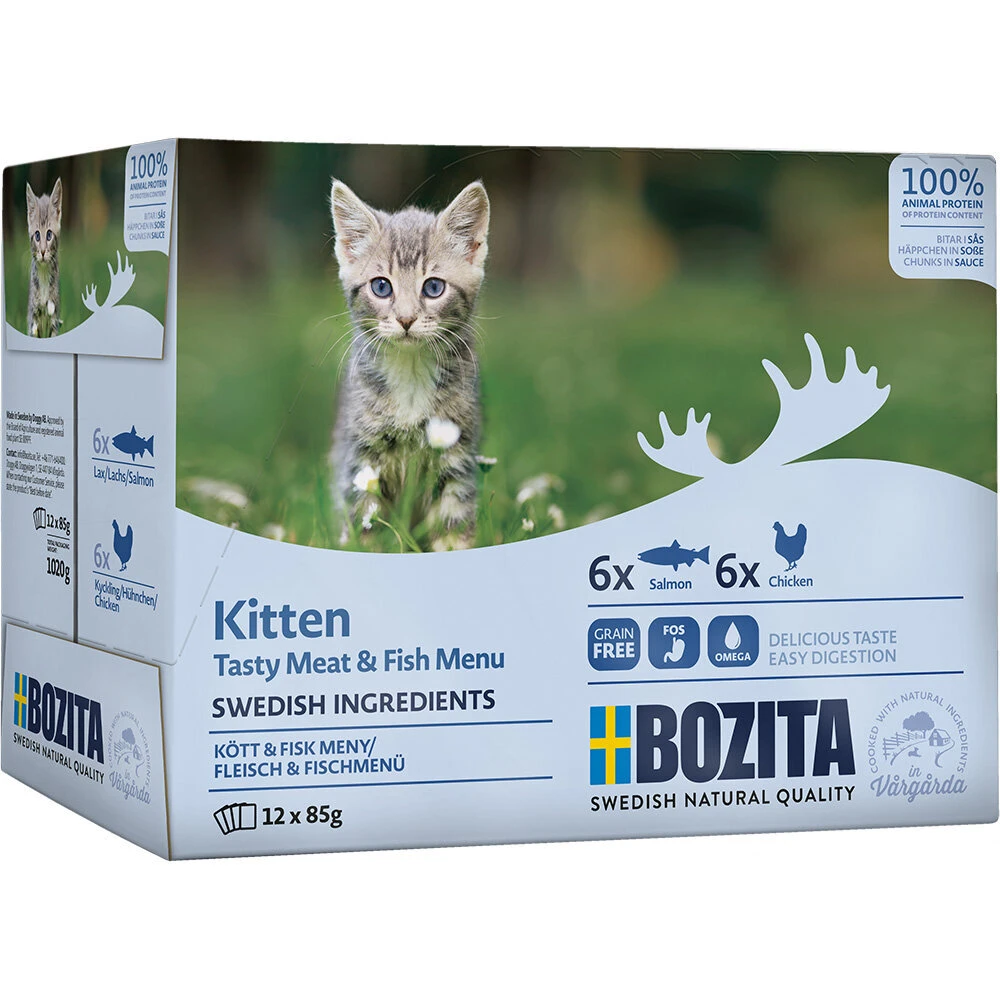 Bozita Katzenfutter Multibox Häppchen In Soße Kitten 3 Bozita Katzenfutter Multibox Häppchen In Soße Kitten