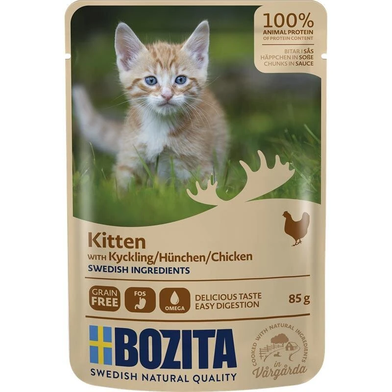 Bozita Pouch Häppchen In Soße Für Kitten 3 Bozita Pouch Häppchen In Soße Für Kitten