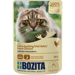 Bozita Pouch Katzenfutter Häppchen In Soße 11 Bozita Pouch Katzenfutter Häppchen In Soße -Günstiges Futter Katze Geschäft bozita pouch haeppchen in sosse mit hering 85g0