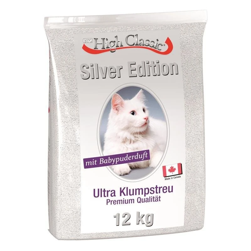 Classic Cat High Classic Katzenstreu Silver Edition Mit Babypuderduft 3 Classic Cat High Classic Katzenstreu Silver Edition Mit Babypuderduft
