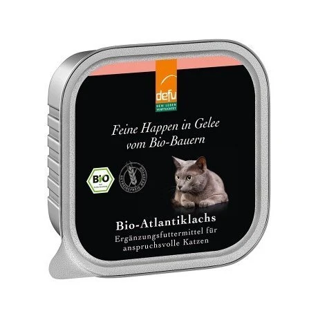 Defu Katzenfutter Bio-Atlantiklachs - Feine Happen In Gelee 3 Defu Katzenfutter Bio-Atlantiklachs - Feine Happen In Gelee