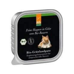Defu Katzenfutter Bio-Grünlandpute - Feine Happen In Gelee