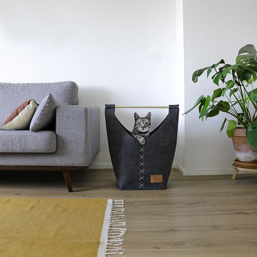 D&D Asiatische Katzenhöhle Indy Aus Filz 4 D&D Asiatische Katzenhöhle Indy Aus Filz – Bild 2