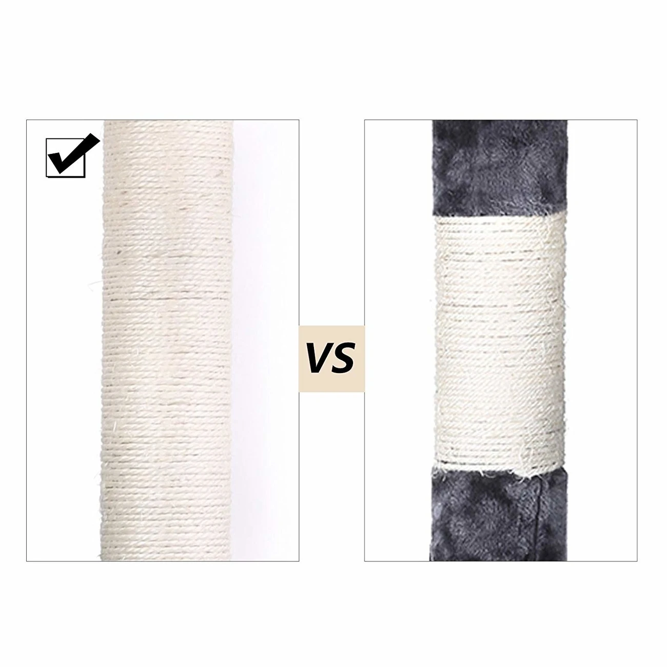 FEANDREA Katzen Kratzbaum Mit 2 Höhlen 15 FEANDREA Katzen Kratzbaum Mit 2 Höhlen – Bild 13