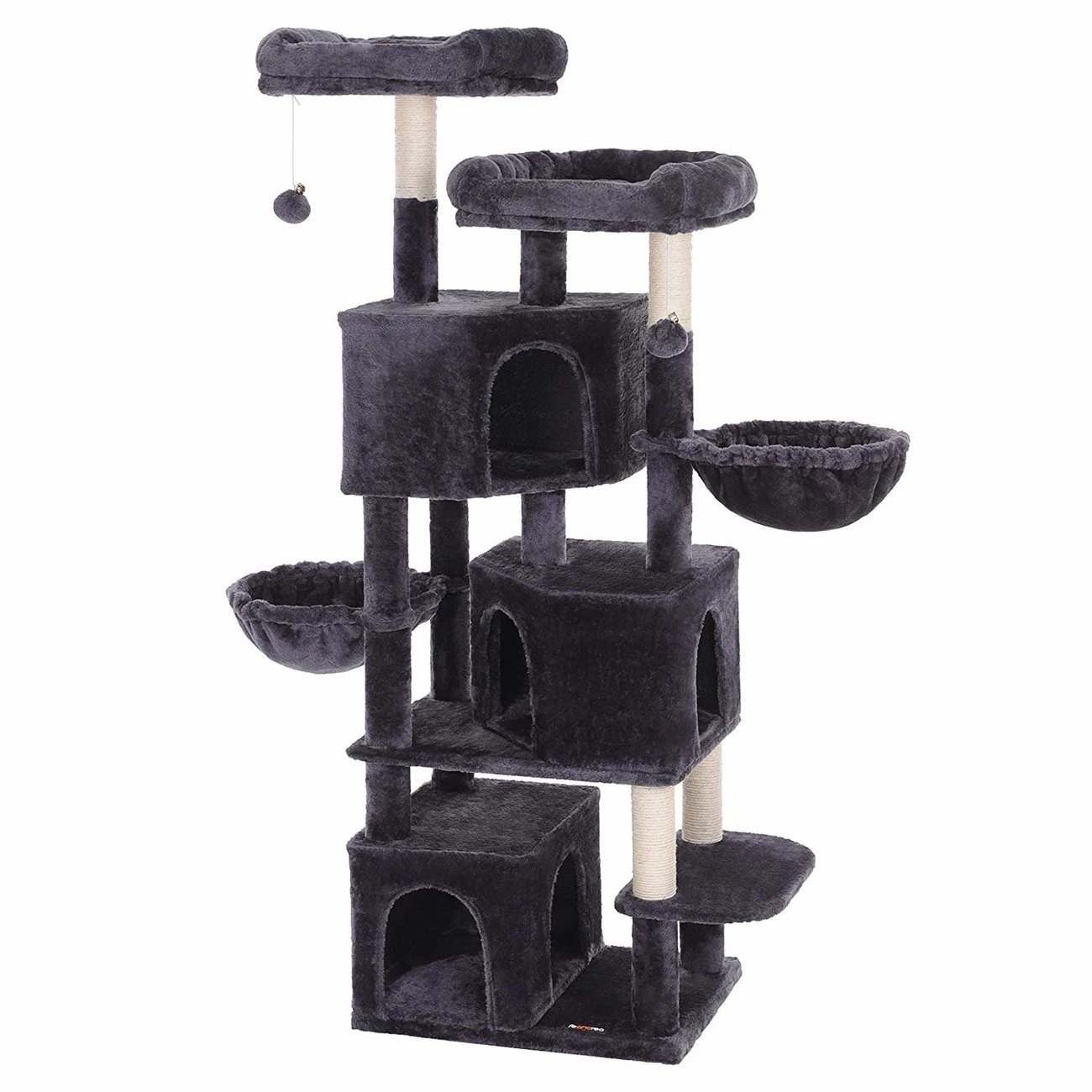 FEANDREA Kratzbaum Groß Mit 3 Katzenhöhlen 3 FEANDREA Kratzbaum Groß Mit 3 Katzenhöhlen