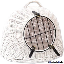 Aumüller Hundehöhle Katzenhöhle Weidenkorb Weiß
