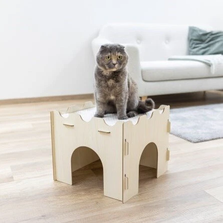 Kerbl Katzenburg Mit Kuscheligem Kissen 4 Kerbl Katzenburg Mit Kuscheligem Kissen – Bild 2