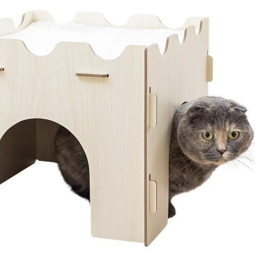 Kerbl Katzenburg Mit Kuscheligem Kissen 7 Kerbl Katzenburg Mit Kuscheligem Kissen – Bild 5