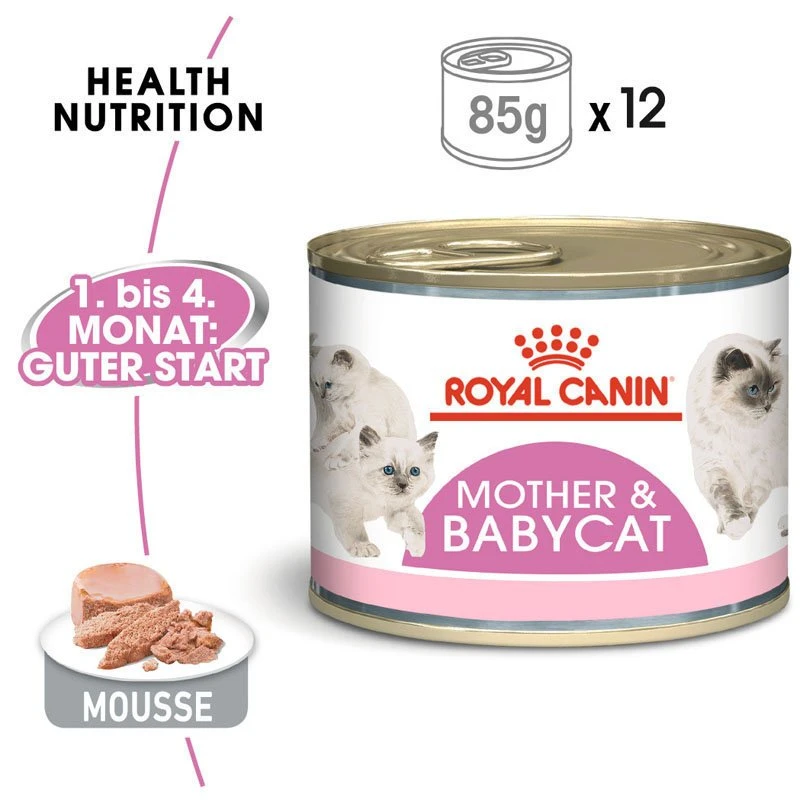 Royal Canin MOTHER & BABYCAT Mousse Für Tragende Katzen Und Kitten 4 Royal Canin MOTHER & BABYCAT Mousse Für Tragende Katzen Und Kitten – Bild 2