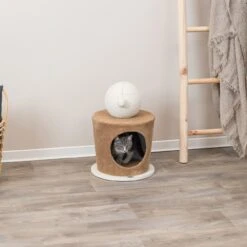 TRIXIE Kuschelhöhle Mit Kratzball -Günstiges Futter Katze Geschäft trixie kuschelhoehle mit kratzball 1654597110