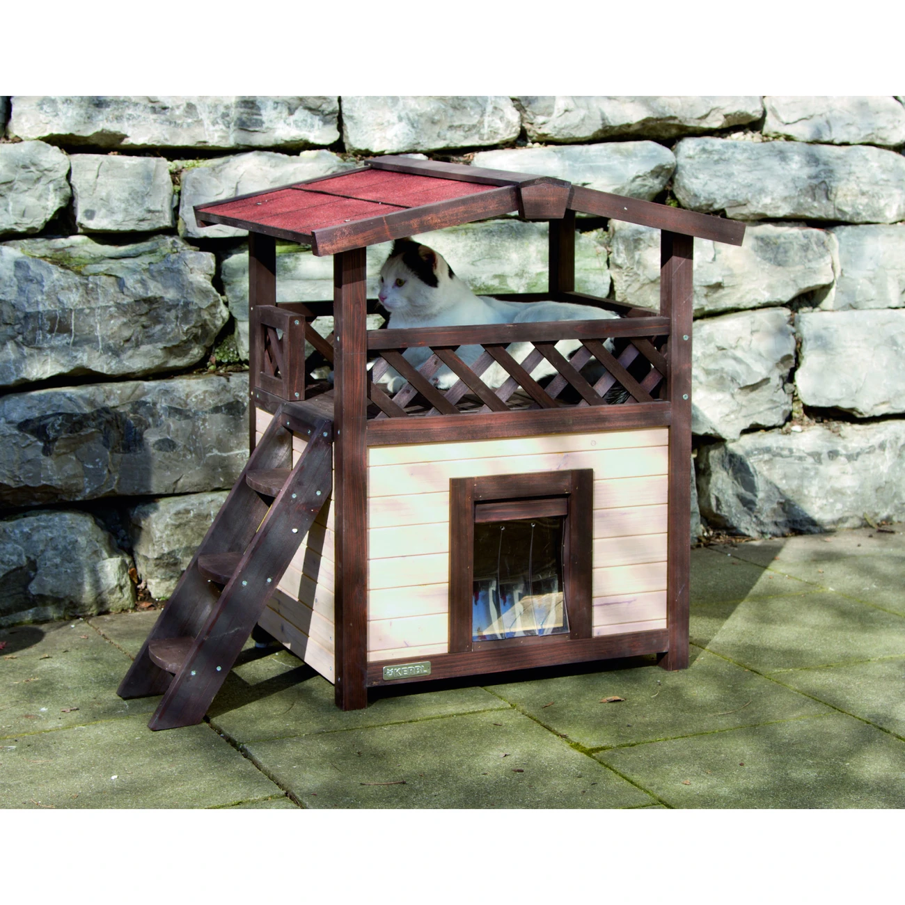 Kerbl Winterfestes Katzenhaus 4 Seasons Deluxe Optional Beheizbar 4 Kerbl Winterfestes Katzenhaus 4 Seasons Deluxe Optional Beheizbar – Bild 2